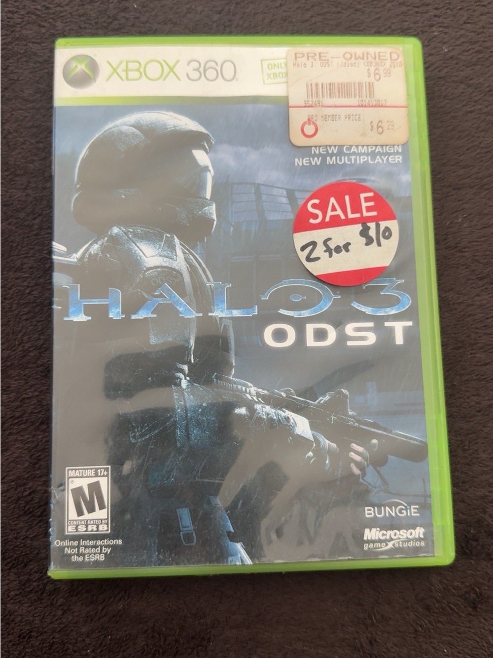 Xbox 360 Halo 3: ODST (Blue, Green Case)